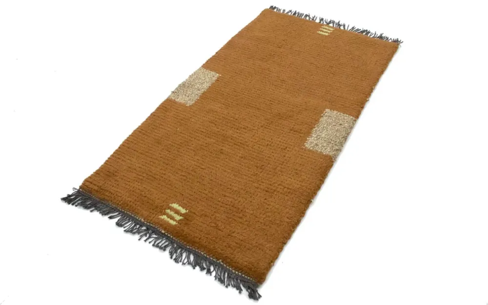 Nepal teppe - 140 x 70 cm - brun
