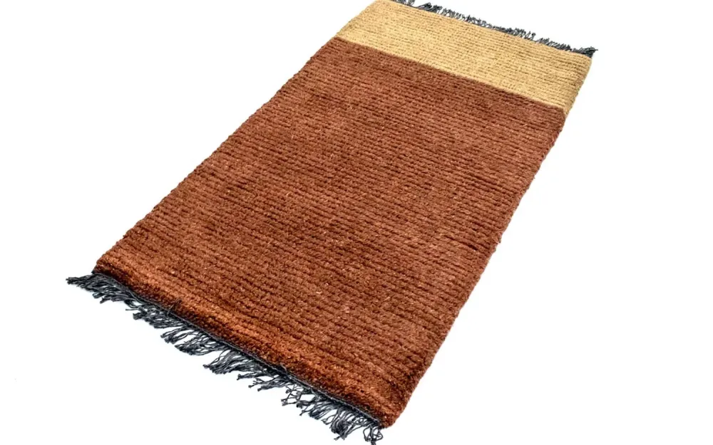 Nepal teppe - 140 x 70 cm - brun
