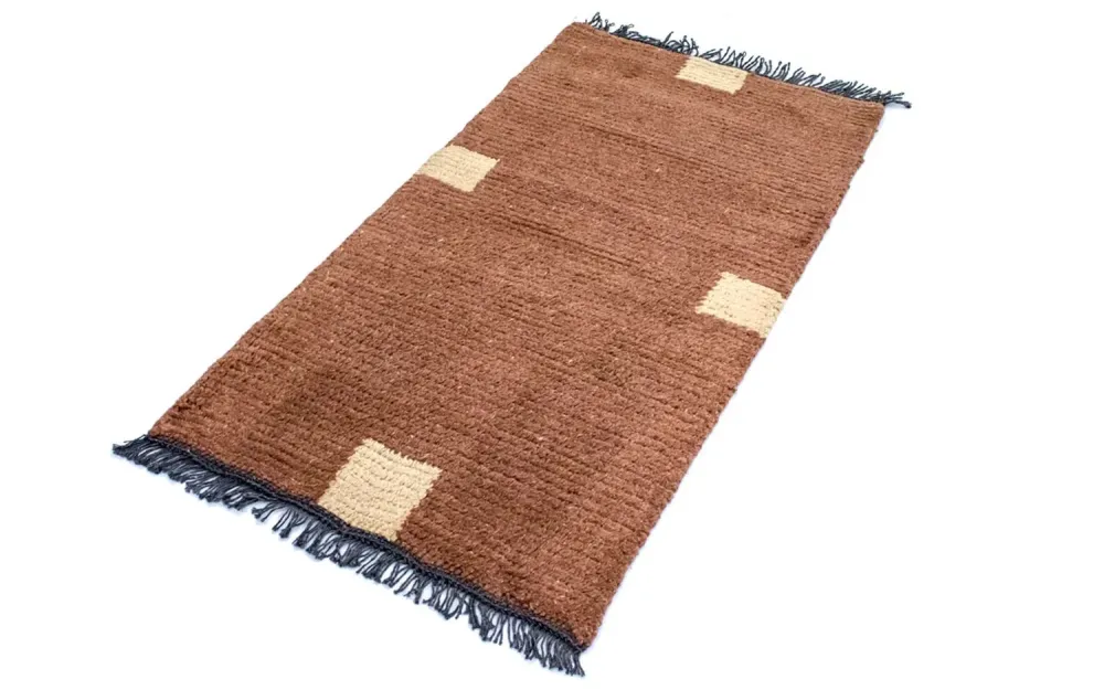 Nepal teppe - 140 x 70 cm - brun