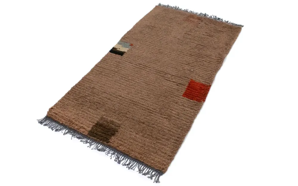 Nepal teppe - 140 x 70 cm - brun