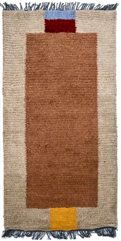 Nepal teppe - 140 x 70 cm - brun