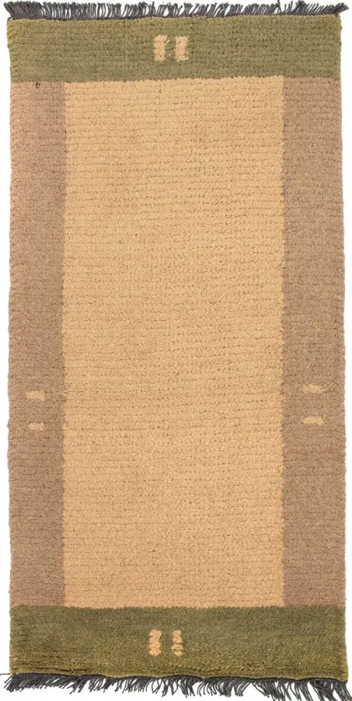 Nepal teppe - 140 x 70 cm - lysebrun