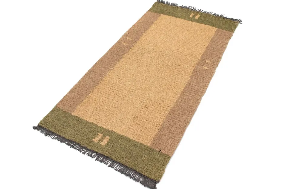 Nepal teppe - 140 x 70 cm - lysebrun