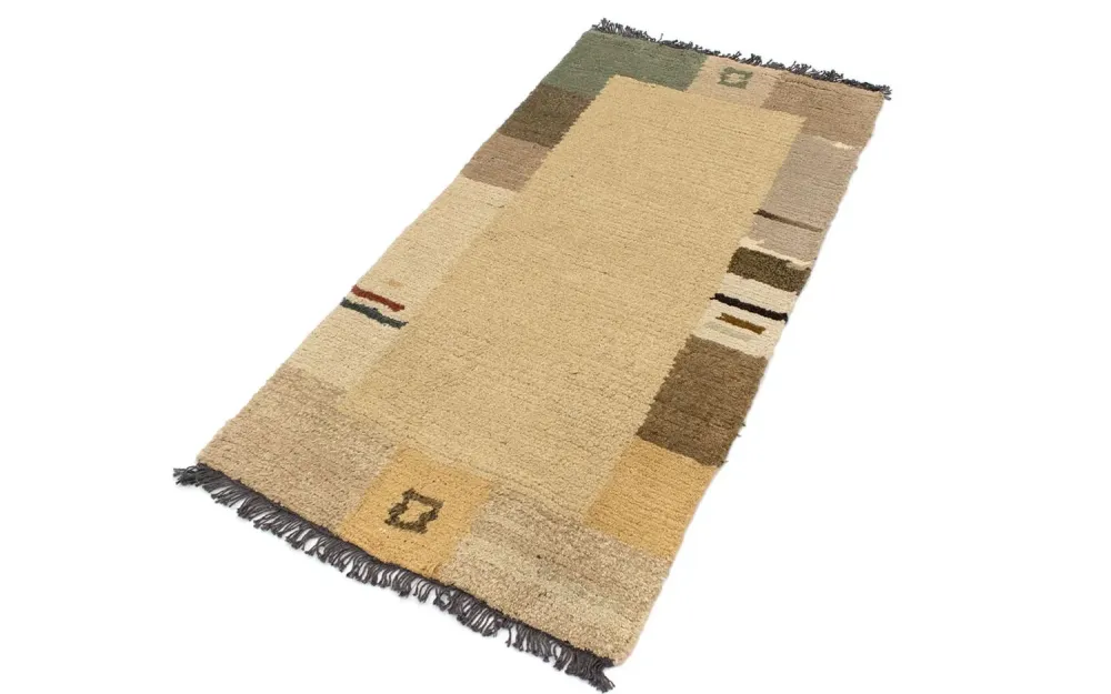 Nepal teppe - 140 x 70 cm - lysebrun