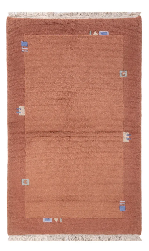 Nepal teppe - 160 x 90 cm - terrakotta