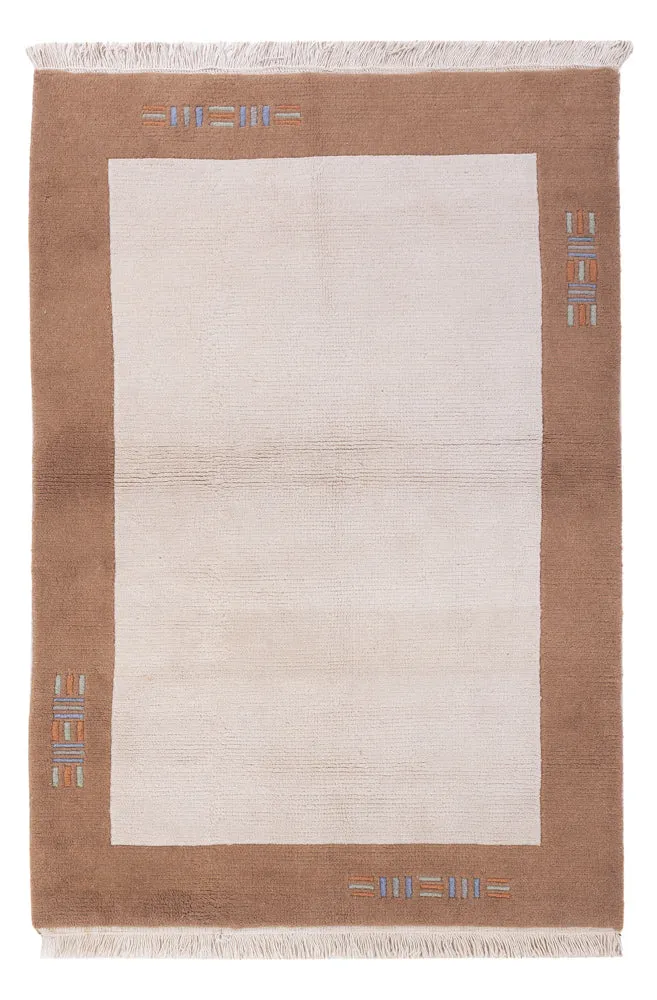Nepal teppe - 180 x 120 cm - krem