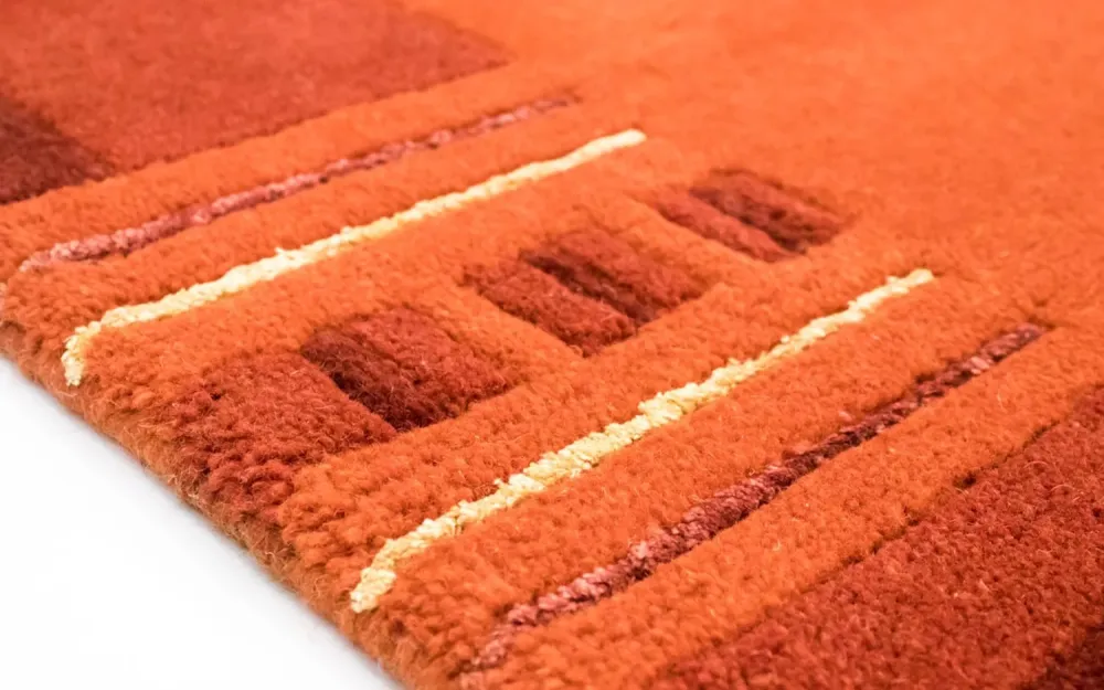 Nepal teppe - 239 x 173 cm - oransje