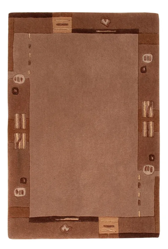 Nepal teppe - 90 x 60 cm - brun