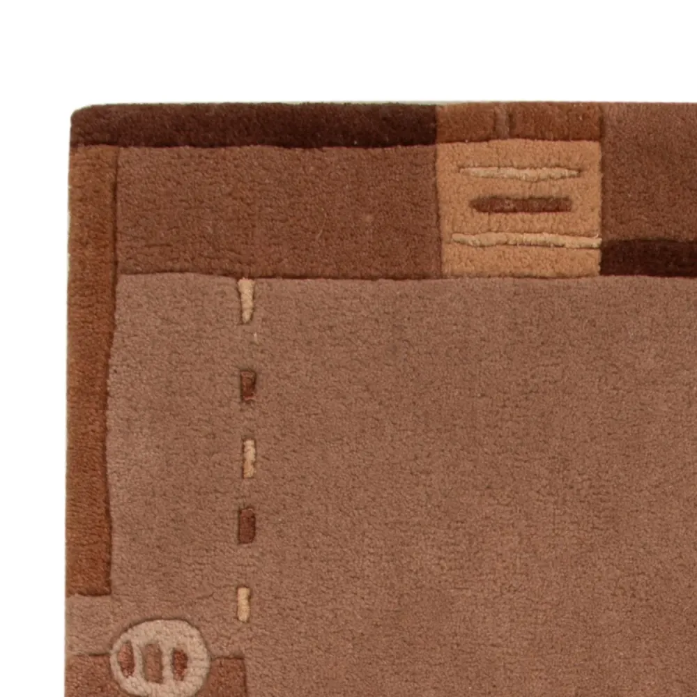 Nepal teppe - 90 x 60 cm - brun