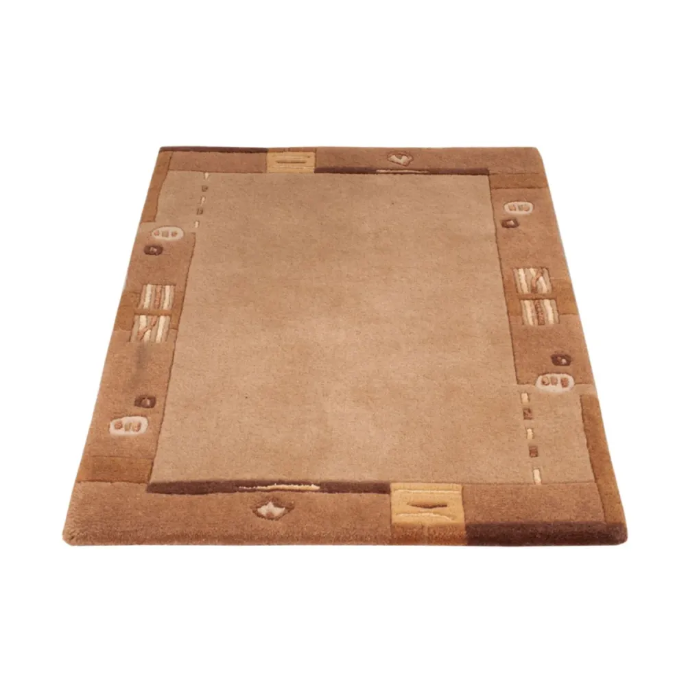 Nepal teppe - 90 x 60 cm - brun