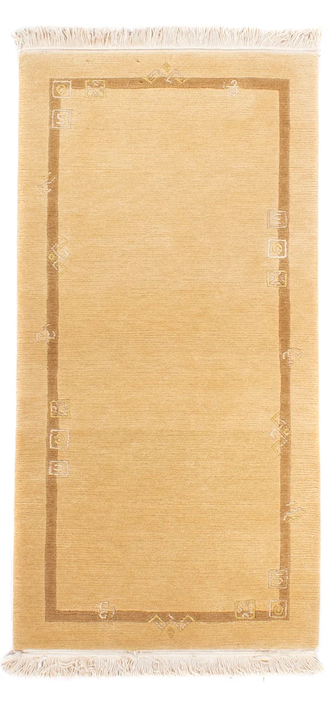 Nepal teppe - Royal - 141 x 72 cm - beige
