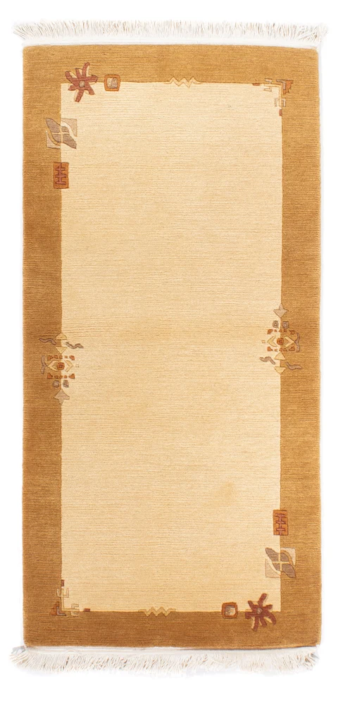 Nepal teppe - Royal - 141 x 72 cm - beige