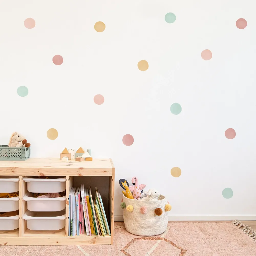 Nøytrale Mix Polka Prikk Veggklistremerker