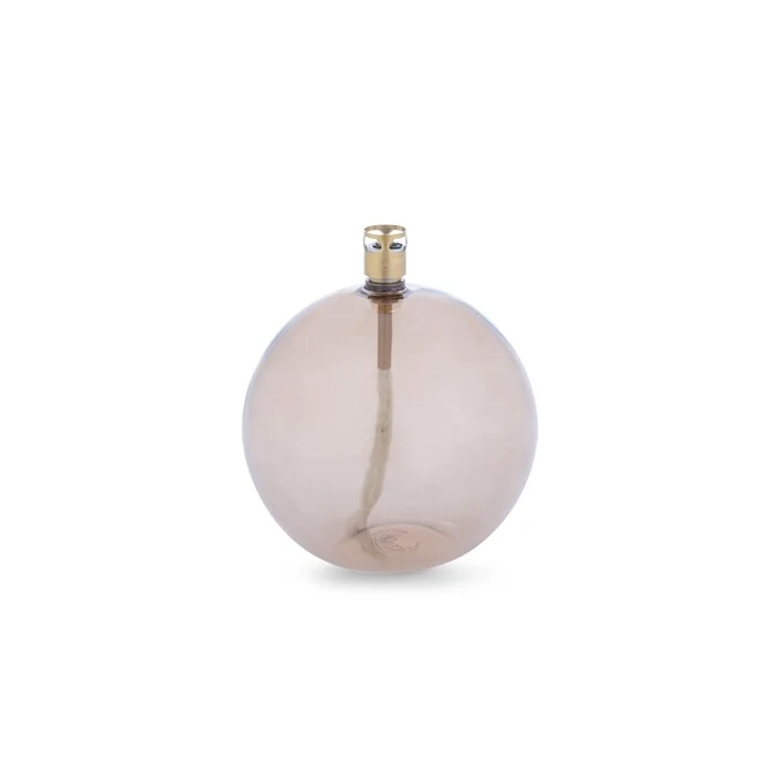 Oljelampe rund, champagne- M
