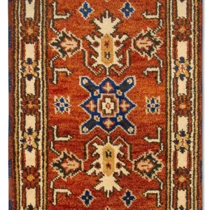 Orientalsk teppe - 125 x 63 cm - oransje
