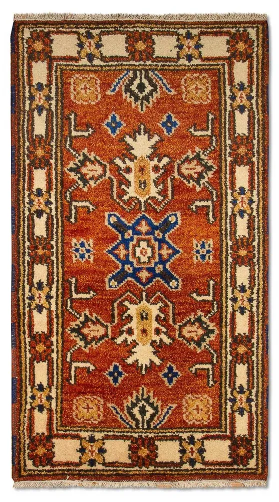 Orientalsk teppe - 125 x 63 cm - oransje