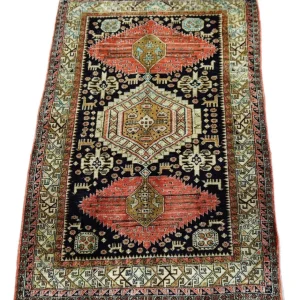 Orientalsk teppe - 130 x 84 cm - mørkeblå
