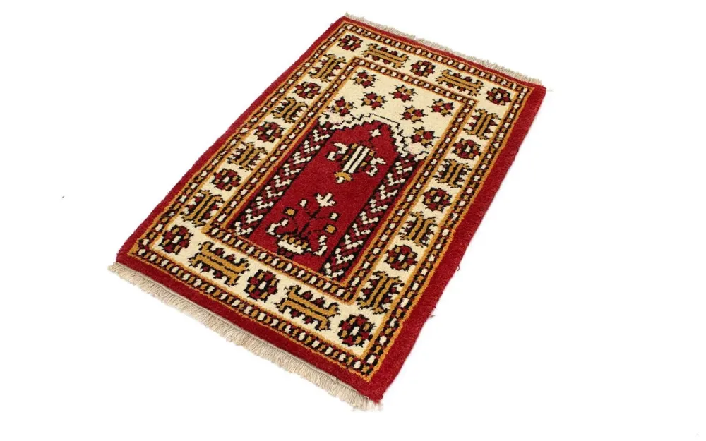 Orientalsk teppe - 90 x 60 cm - rød