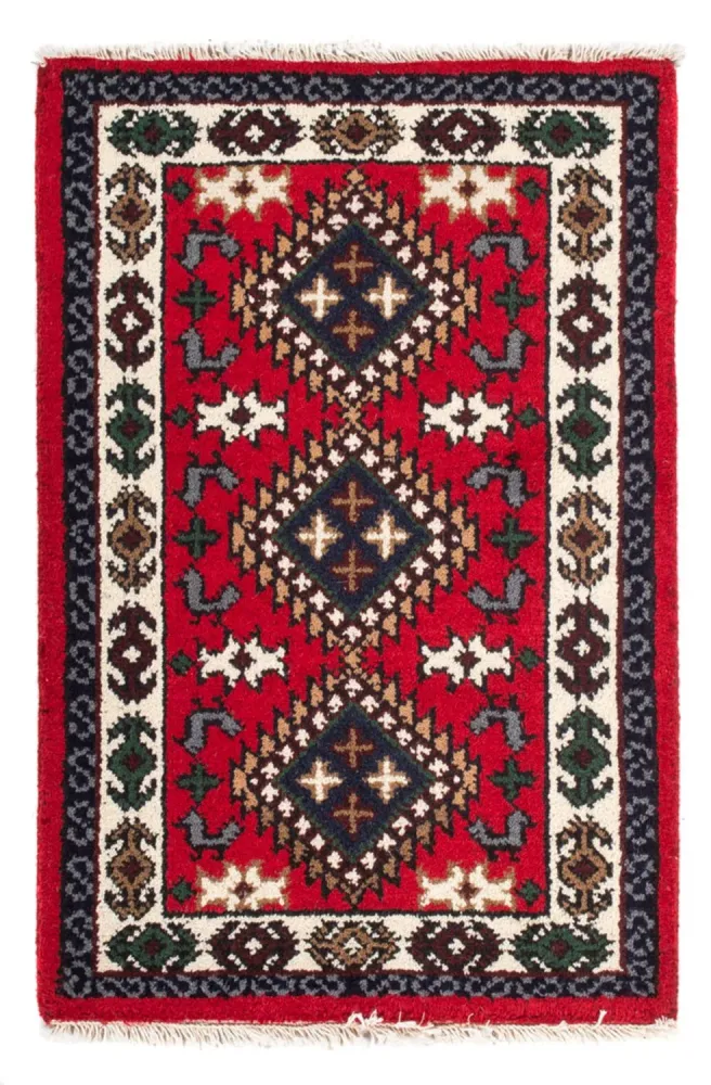 Orientalsk teppe - 90 x 60 cm - rød