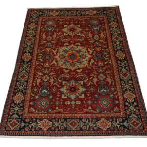 Orientalsk teppe - 205 x 139 cm - mørk rød