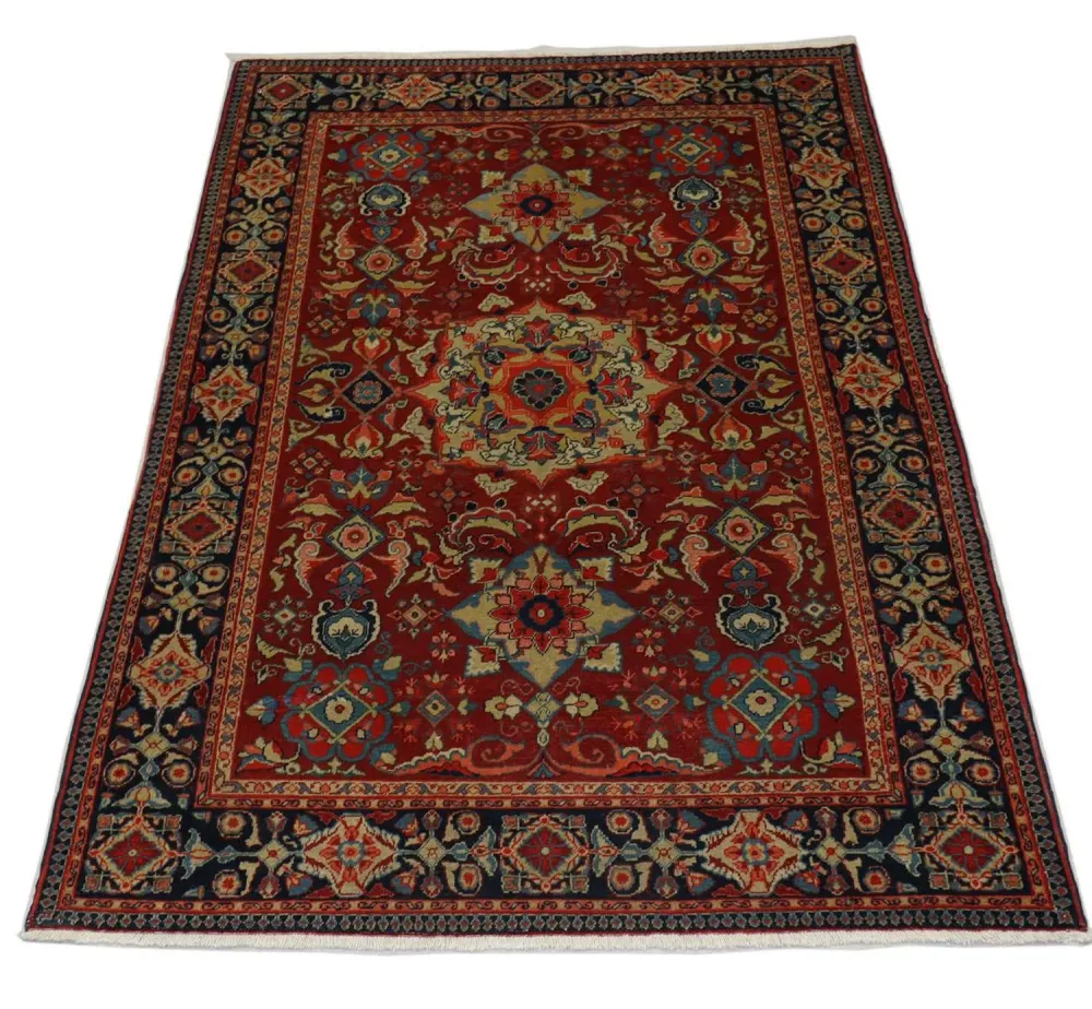 Orientalsk teppe - 205 x 139 cm - mørk rød