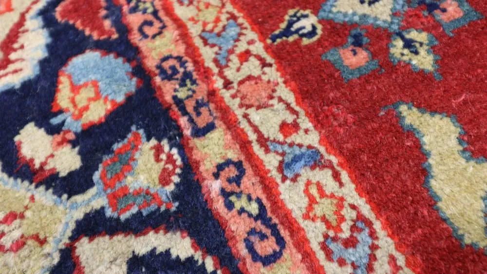 Orientalsk teppe - 205 x 139 cm - mørk rød
