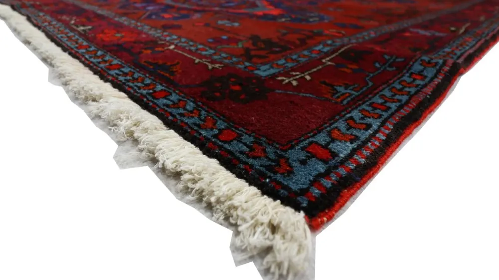 Orientalsk teppe - 207 x 121 cm - mørk rød