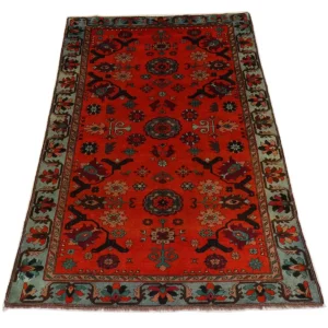 Orientalsk teppe - 210 x 133 cm - mørk rød