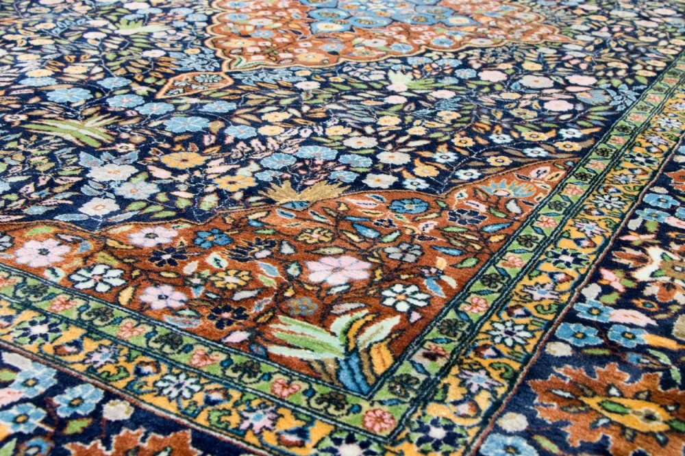 Orientalsk teppe - 226 x 140 cm - blå