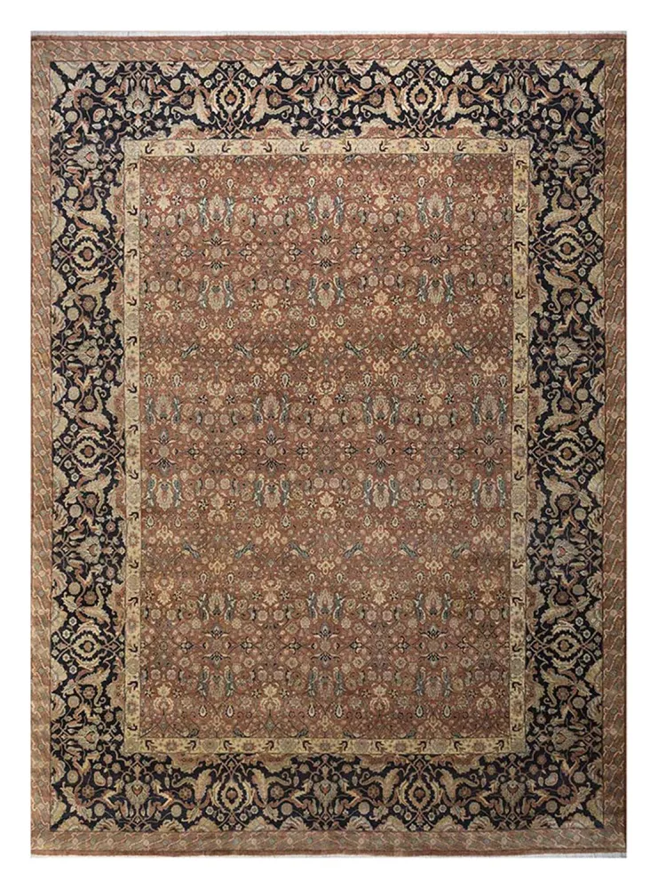Orientalsk teppe - 450 x 360 cm - brun