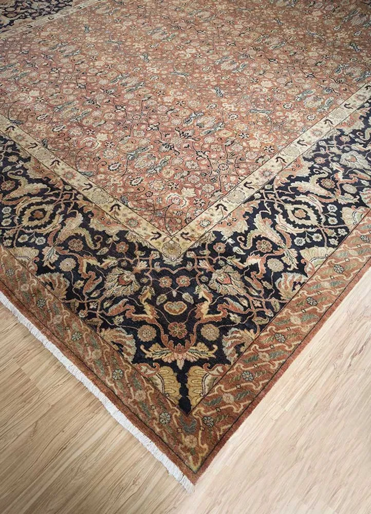Orientalsk teppe - 450 x 360 cm - brun