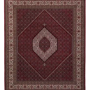 Orientalsk teppe - Bijar - Indus - 304 x 251 cm - mørk rød