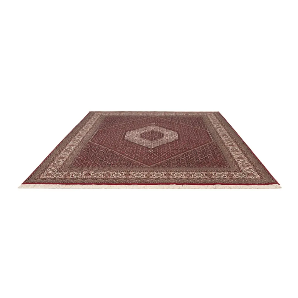 Orientalsk teppe - Bijar - Indus - 304 x 251 cm - mørk rød