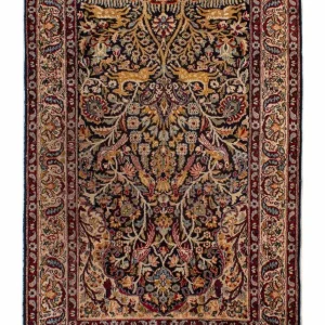 Orientalsk teppe - Indus - 123 x 81 cm - mørkeblå