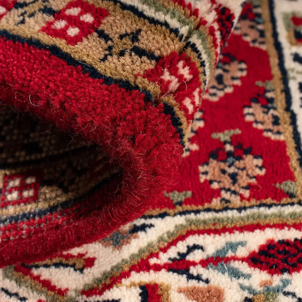 Orientalsk teppe - Mir - Indus - 90 x 60 cm - mørk rød