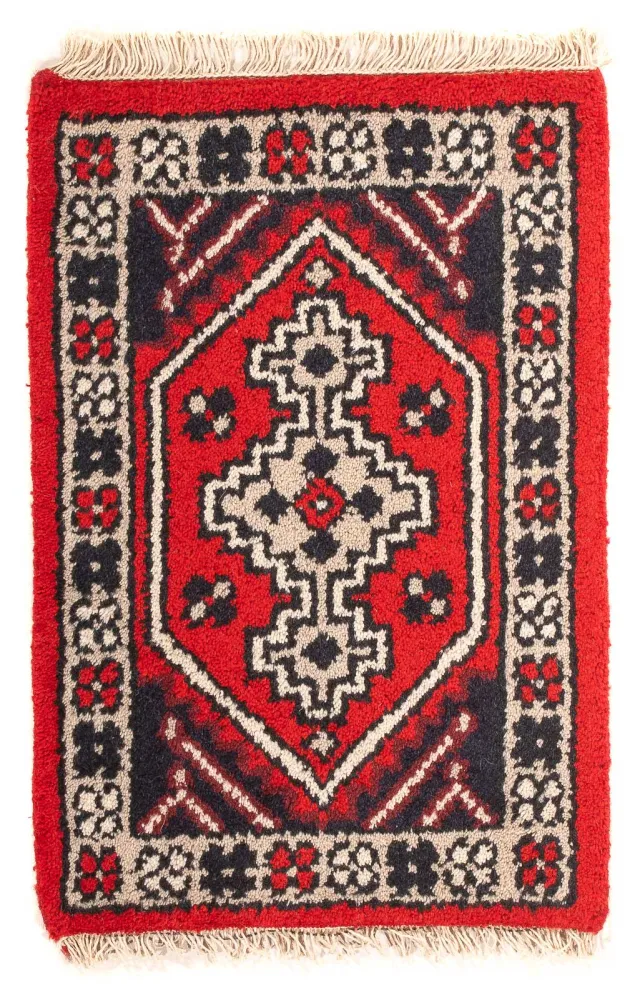 Orientalsk teppe - 60 x 40 cm - mørk rød