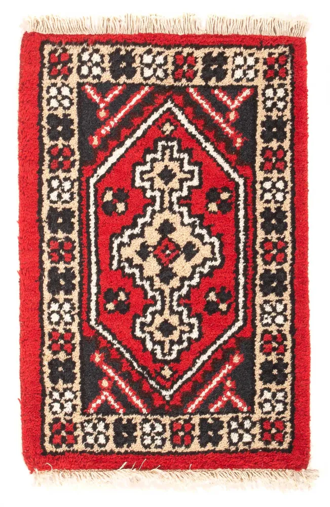 Orientalsk teppe - 60 x 40 cm - mørk rød
