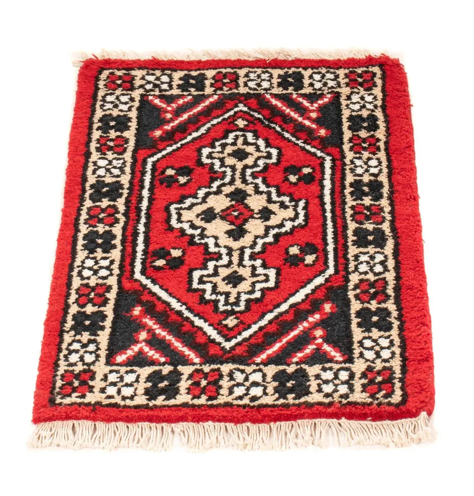 Orientalsk teppe - 60 x 40 cm - mørk rød