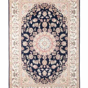 Orientalsk teppe - Nain - Indus - 200 x 134 cm - mørkeblå
