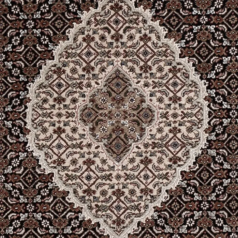 Orientalsk teppe - Tabriz - 184 x 124 cm - mørk beige