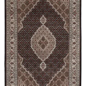 Orientalsk teppe - Tabriz - 187 x 124 cm - mørk beige