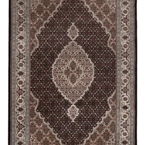 Orientalsk teppe - Tabriz - 188 x 123 cm - mørk beige