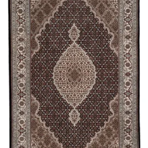 Orientalsk teppe - Tabriz - 188 x 123 cm - mørk beige