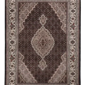Orientalsk teppe - Tabriz - 196 x 141 cm - mørkegrå
