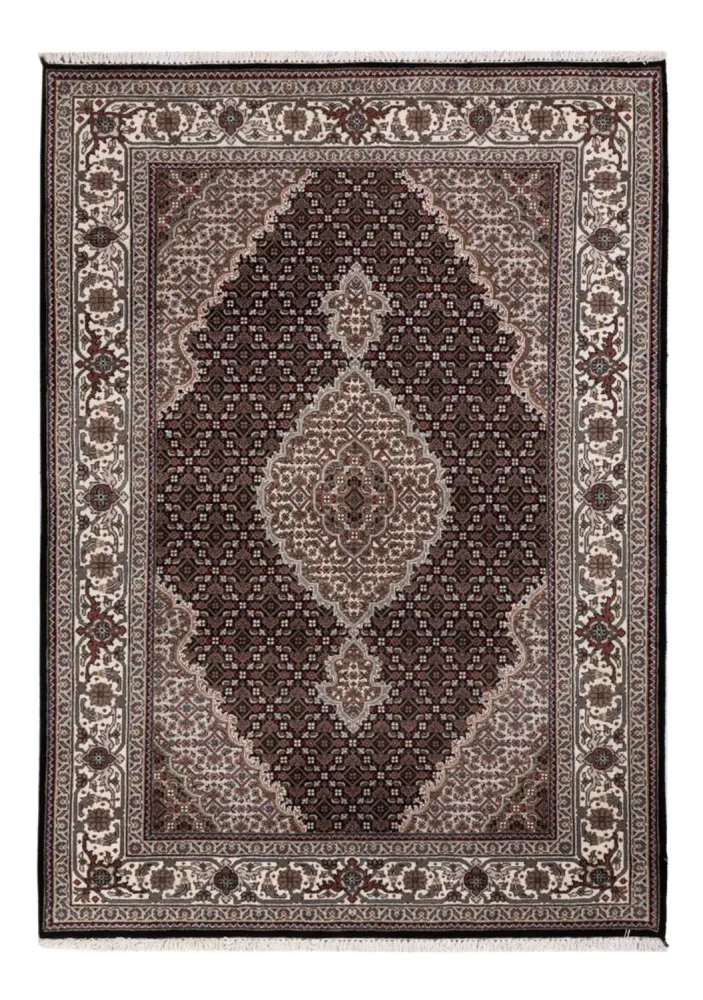 Orientalsk teppe - Tabriz - 196 x 141 cm - mørkegrå