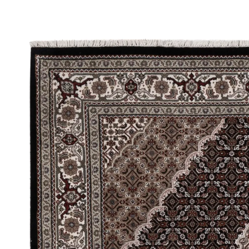 Orientalsk teppe - Tabriz - 204 x 141 cm - mørkegrå