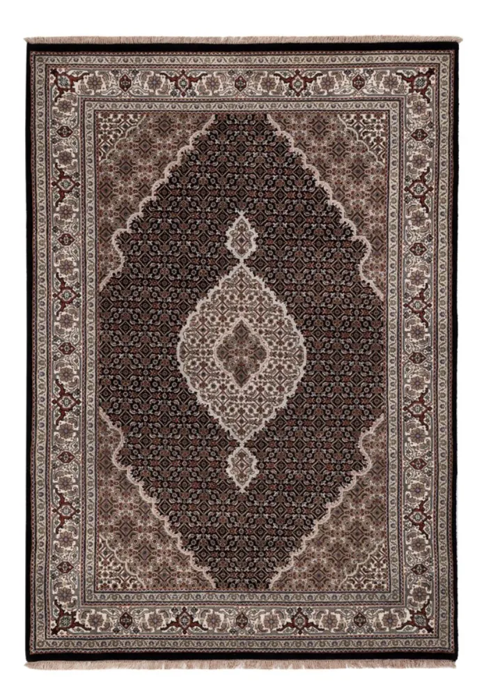 Orientalsk teppe - Tabriz - 204 x 142 cm - mørkegrå