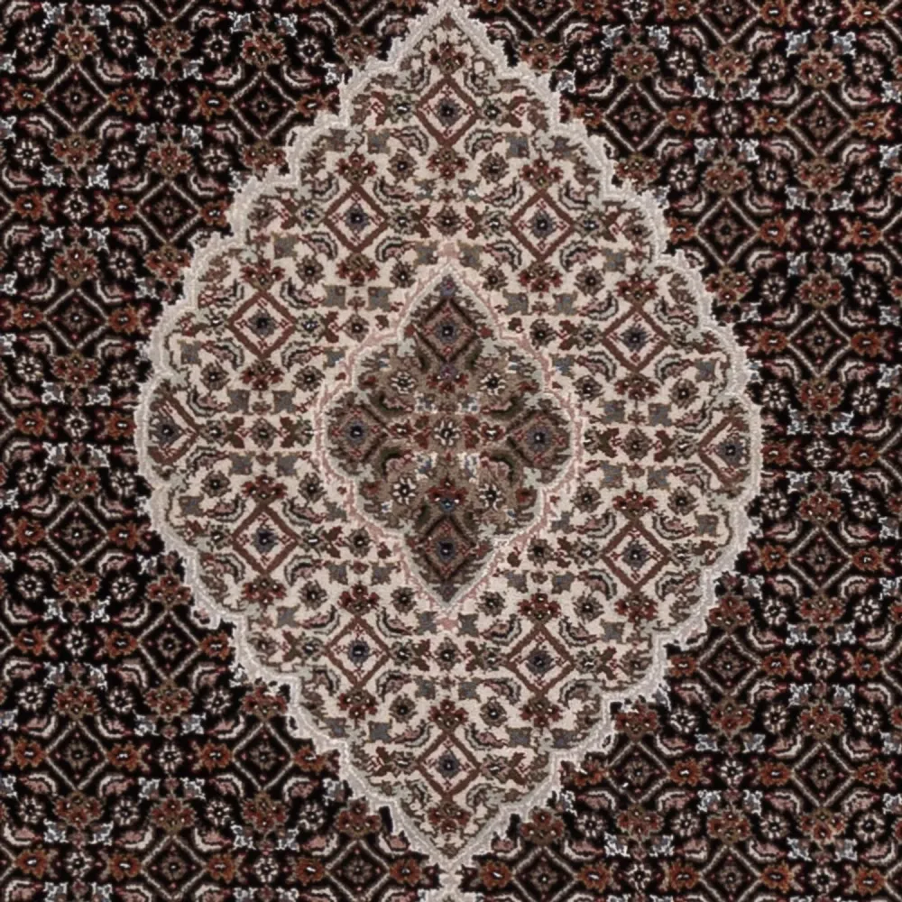 Orientalsk teppe - Tabriz - 204 x 142 cm - mørkegrå