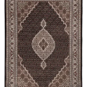 Orientalsk teppe - Tabriz - 204 x 142 cm - mørkegrå