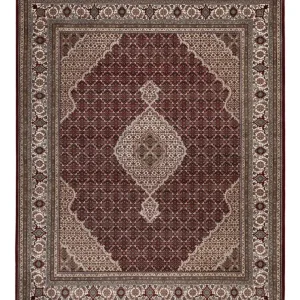Orientalsk teppe - Tabriz - 256 x 205 cm - mørk beige